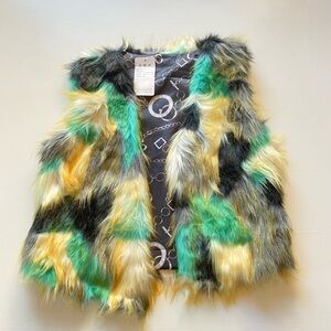 Vibrant Faux Fur Vest